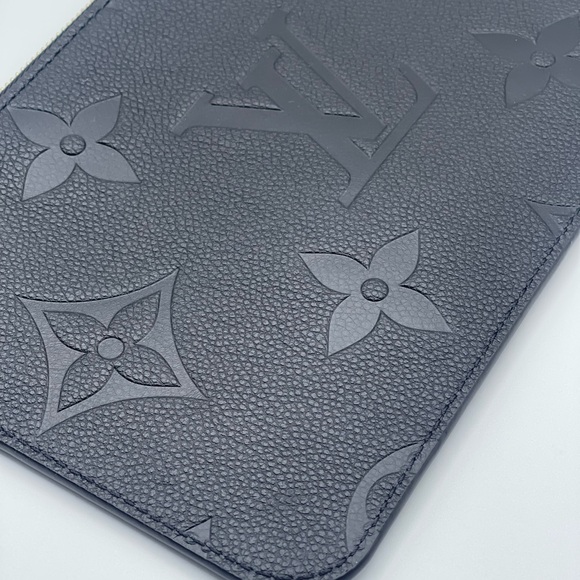 Louis Vuitton Neverfull Empreinte Monogram Pochette Clutch Wristlet Pouch Rare - Picture 7 of 15